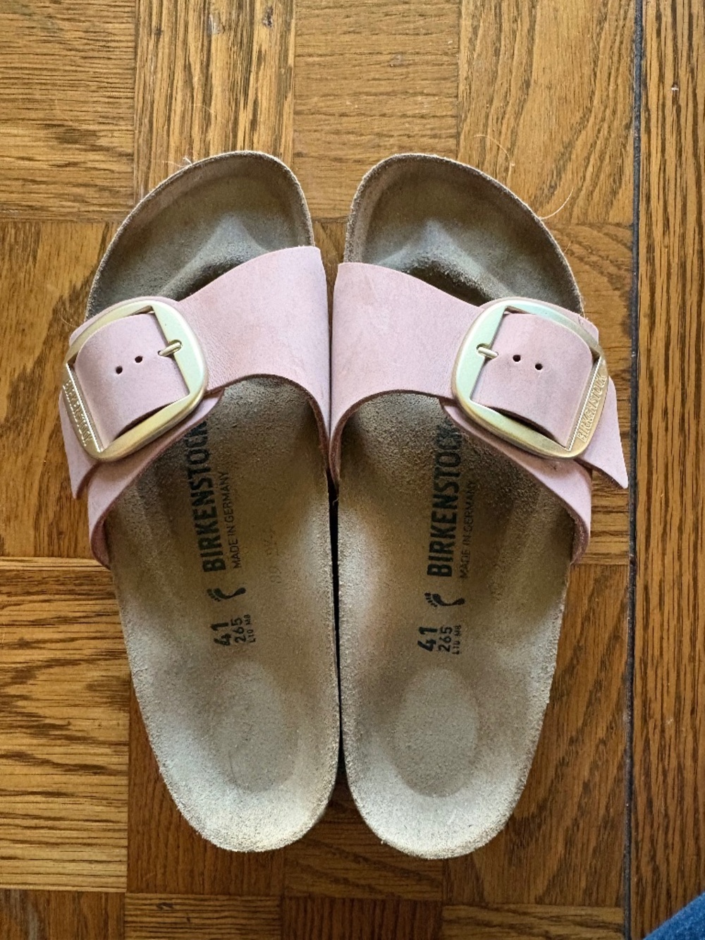 Madrid Big Buckle Leather Birkenstocks (Like New)